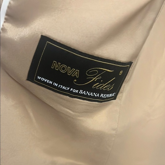 BANNA REPUBLIC - Elegant Tan Faux Fur Trimmed Women's Jacket size 12 - Picture 8 of 9